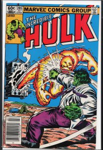 The Incredible Hulk #285 Newsstand Edition (1983) Hulk