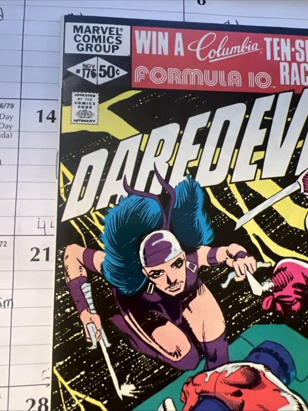 Daredevil #176  FRANK MILLER, Kingpin, Elektra, 1st STICK, 8.5 VF+, 1981 Marvel