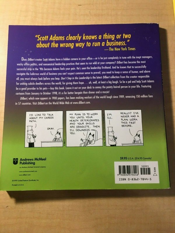 Don't Step in the Leadership by Scott Adams Book Office Humor Parody MFT2