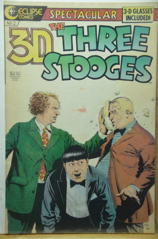 Three-D Three Stooges #2 (1986) No Glasses!!