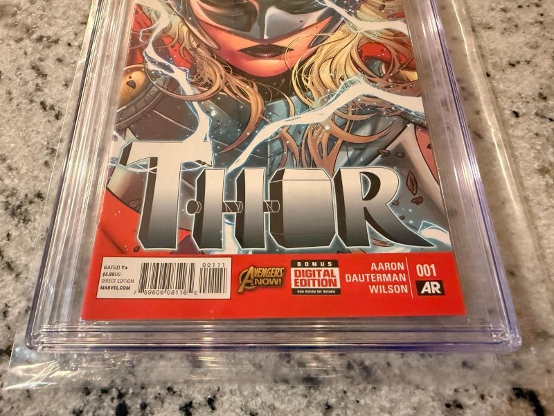 Thor # 1 CGC Graded 9.8 Marvel Comic Book 2014 Jane Foster As Thor Key JH26