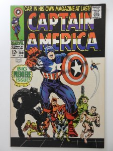Captain America #100 (1968) Higher Grade VF+ Condition! Great Gloss!!