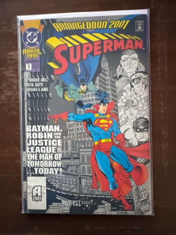 Superman Annual #3 2nd Printing Variant (1991)
