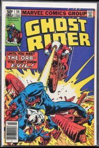 Ghost Rider #54 Newsstand Edition (1981) Ghost Rider