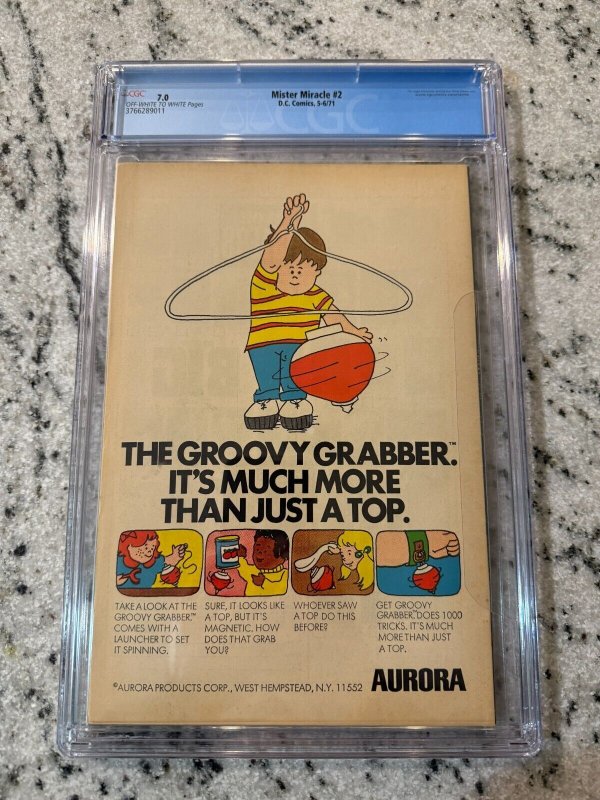 Mister Miracle # 2 CGC Graded 7.0 DC Comic Book Jack Kirby JH8