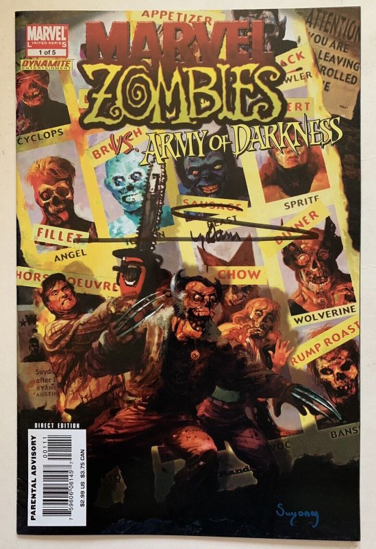 (2006) MARVEL ZOMBIES vs ARMY OF DARKNESS 1st Print #1 signed by ARTHUR SUYDAM!