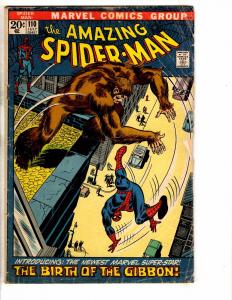 Amazing Spider-Man # 110 VG Marvel Comic Book Silver Age Stan Lee Ditko J267