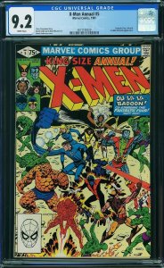 X-Men Annual #5 (1981) CGC 9.2 NM-