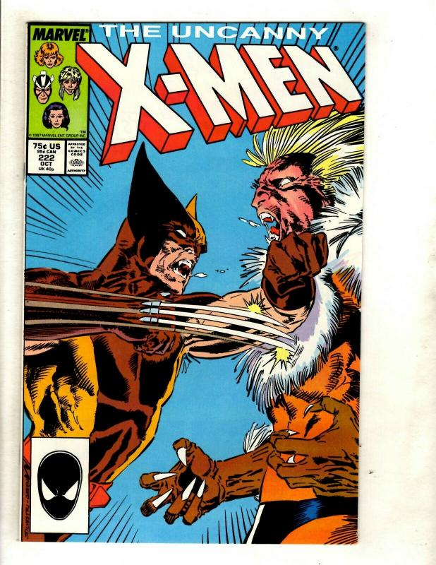 (Uncanny) X-Men # 222 VF/NM Marvel Comic Book Cyclops Beast Iceman Wolverine GK4