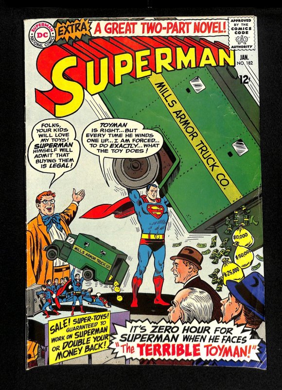 Superman #182 1st Silver Age Appearance Toyman!