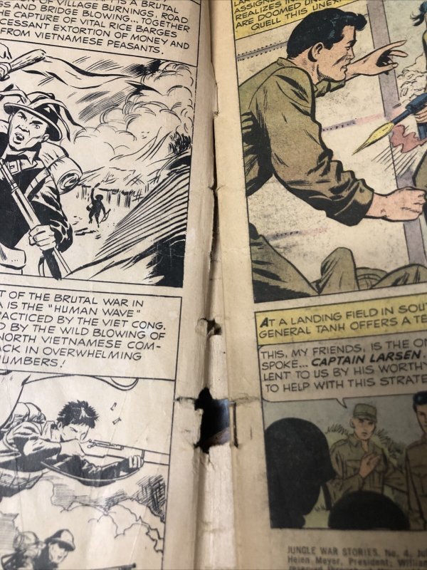 Jungle War Stories Set Issues # 2,4 (1963) Silver Age • Dell Comics • Choppers