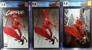 ?? Carnage Black White & Blood #1 Ngu 9.8 CGC 3pk ASM #431 Homage ?crain