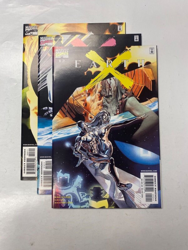 3 Earth X MARVEL comic books #3 10 12 78 KM13