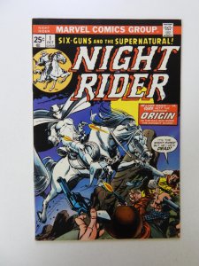 Night Rider #1  (1974) VF condition