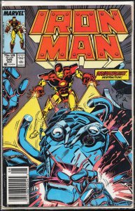 Iron Man #245 Newsstand Edition (1989) Iron Man