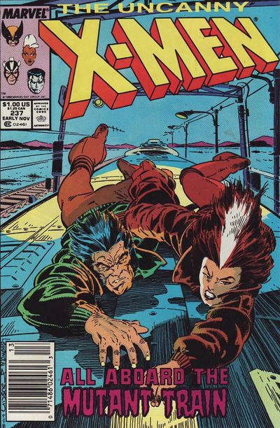 Uncanny X-Men, The #237 (Newsstand) VF ; Marvel | Chris Claremont Train Cover
