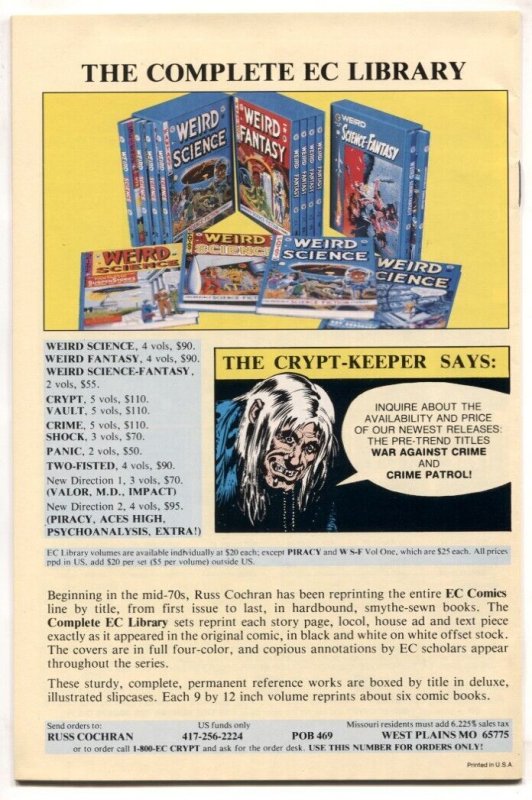 Weird Science #4 1993- Russ Cochran EC comic reprint