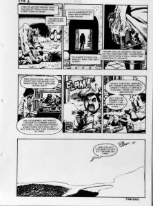 RICHARD CORBEN original art, SLASH & BURN pgs 22-23, FIRE SALE, Signed, 2 pages