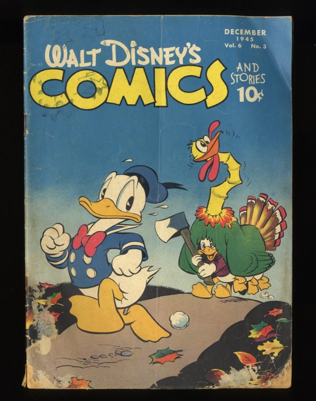 Walt Disney's Comics And Stories #63 VG- 3.5