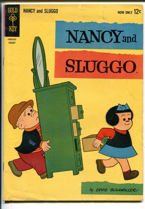 NANCY AND SLUGGO #189 1963-DELL-BUSHMILLER-PEANUTS-SCHULZ-vg 