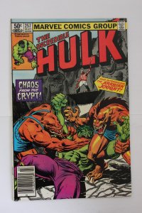 The Incredible Hulk #257 Newsstand Edition (1981) Hulk VF
