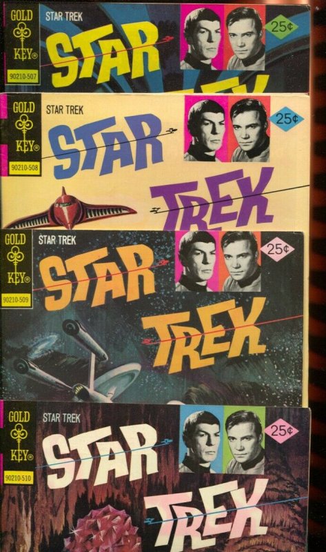 Star Trek Comics Lot of 18 #3 1968-Gold Key-18 issues 