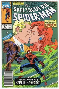 Spectacular Spider-Man #167 ORIGINAL Vintage 1990 Marvel Comics