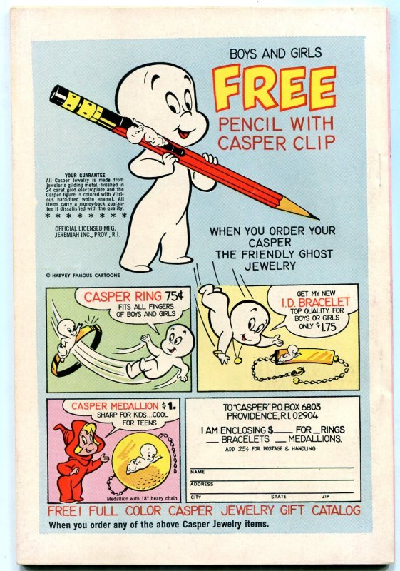 TV CASPER AND COMPANY #30 1971-HARVEY COMICS GIANT FN+