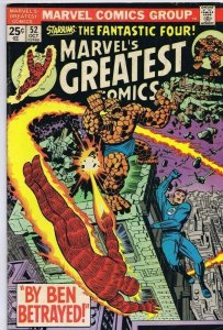 Marvel's Greatest Comics #52 ORIGINAL Vintage 1974 Reprints Fantastic Four 69