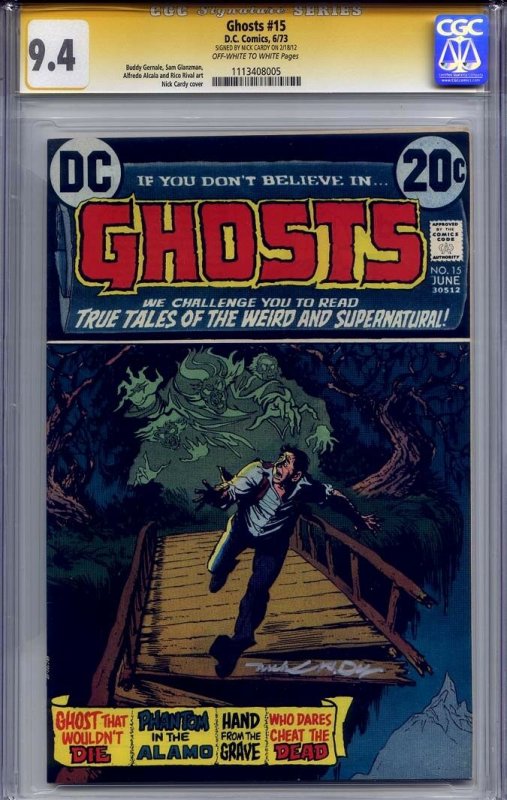 GHOSTS #15 CGC 9.4 SS NICK CARDY (only s/s copy on census)