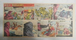 Roy Rogers Sunday Page by Al McKimson from 6/12/1955 Size 7.5 x 15 inches