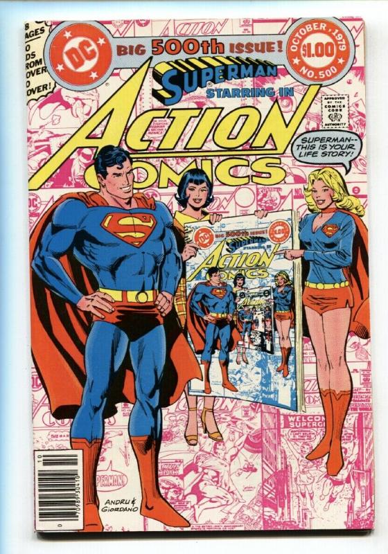 Action #500 1979  Comic Book - Supergirl - Infinity cover VF/NM