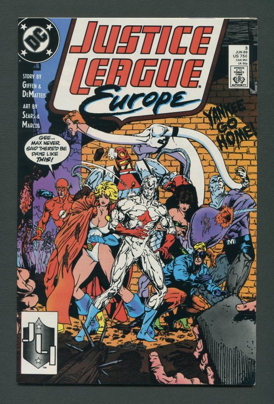 Justice League Europe #3 / 8.0 VFN  June 1989