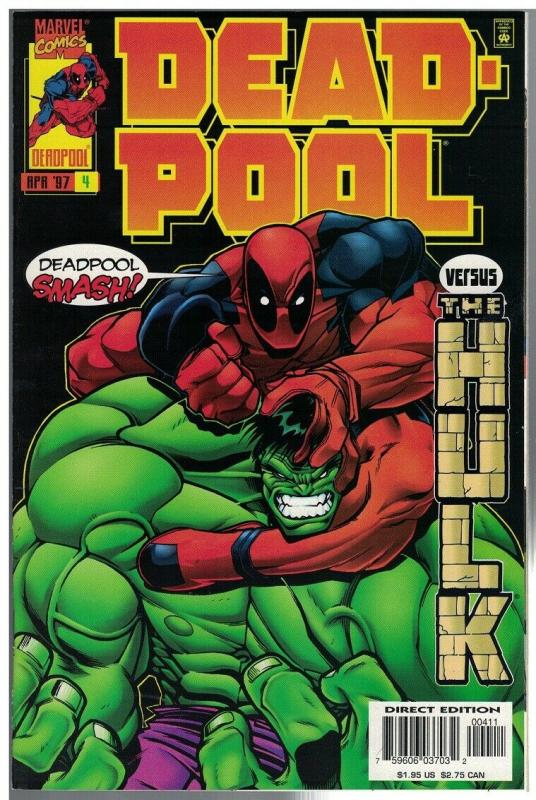 DEADPOOL (1997) 4 VF-NM Hulk April 1997