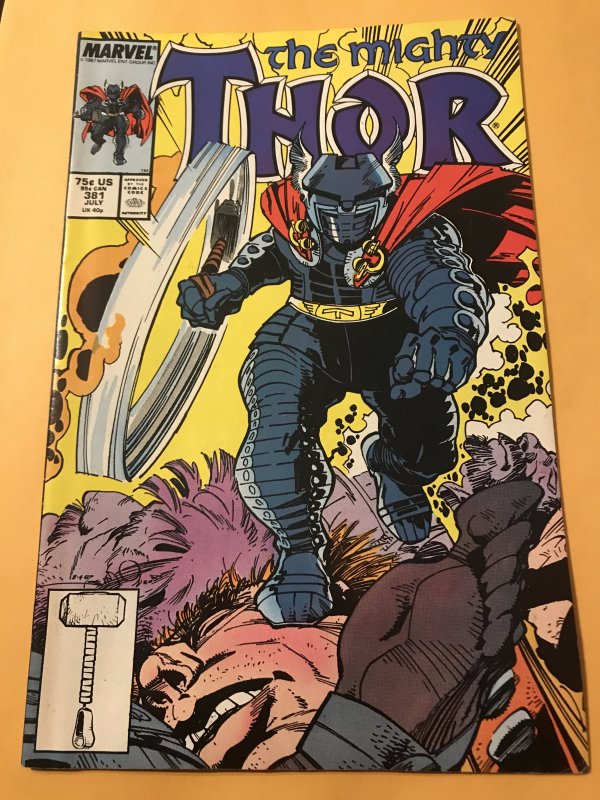 THE MIGHTY THOR #381 : Marvel 7/87 VF; Walt Simonson Destroyer Classic