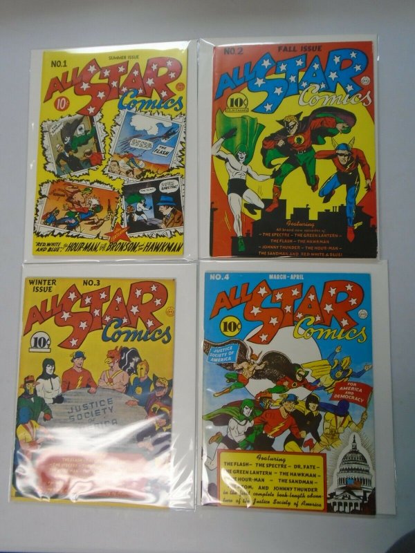 Flashback All Star Comics #1-4 set reprints avg 7.0 FN VF