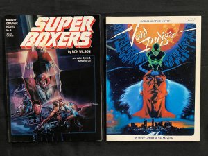 MARVEL GRAPHIC NOVEL LOT VOID INDIGO, & SUPER BOXERS FN/VF