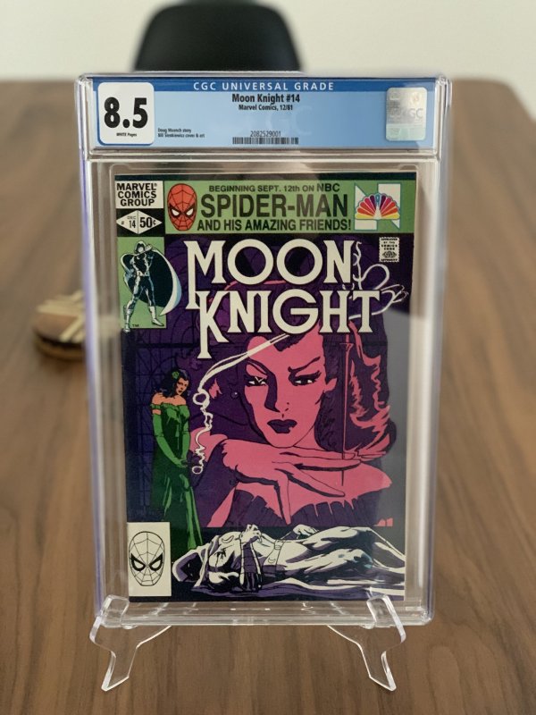 Moon Knight #14 1st App of Stained Glass Scarlet - CGC 8.5