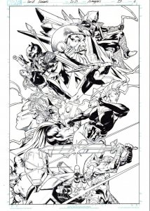 Avengers #29 pg 6 Splash Page Farid Karami Original Art