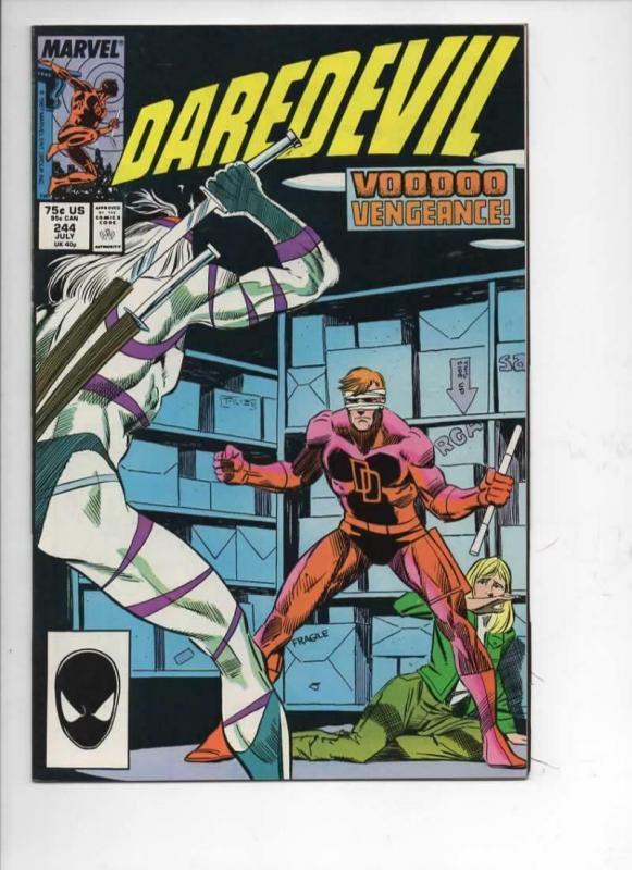 DAREDEVIL #244 VF/NM  Murdock, Man without Fear, 1964 1987, more Marvel in store