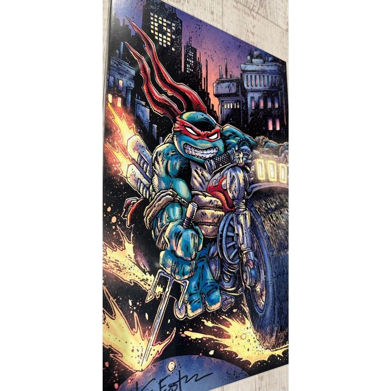 TMNT 11x17 Art Print Signed by Kevin Eastman - Raphael