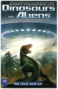 DINOSAURS vs ALIENS, NM, FCBD, Grant Morrison, T-Rex, Barry Sonnenfeld,  2012 