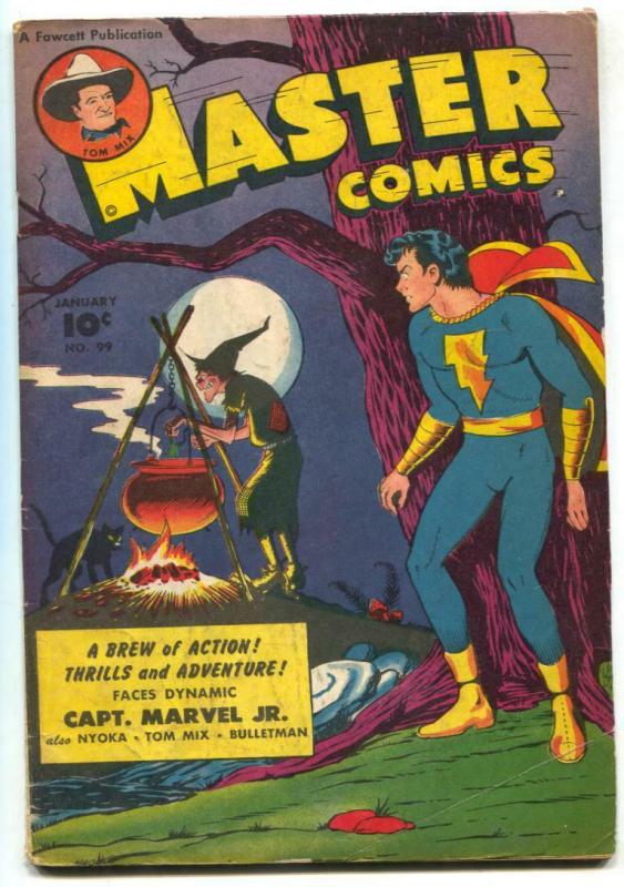 Master Comics #99 1949- Captain Marvel Jr- Bulletman VG