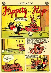 FLIPPITY AND FLOP #2 (Feb1952) 5.5 FN-  Dog-Cat-Canary Funny Animal HiJinx!