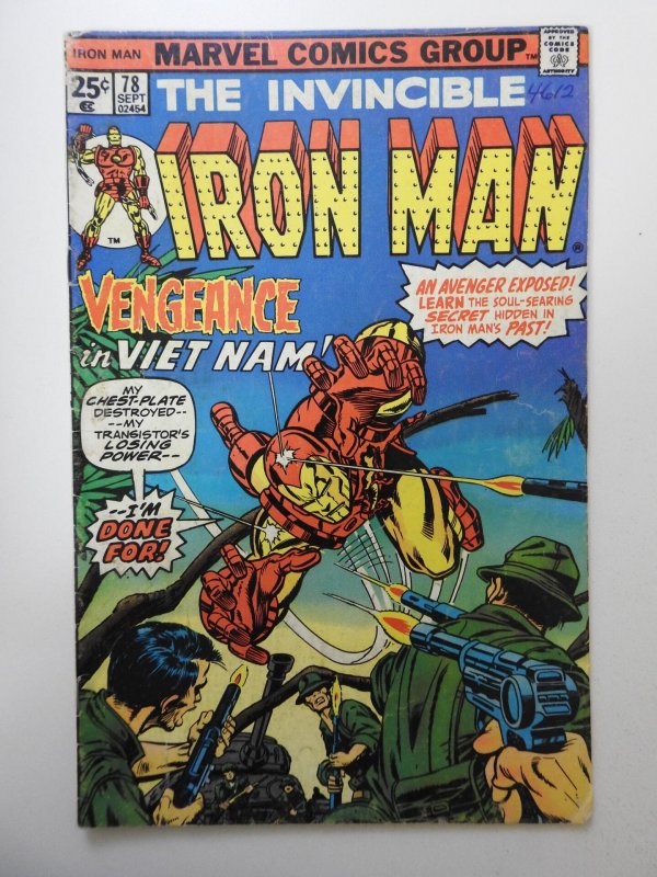 Iron Man #78 (1975) VG Condition! Moisture stain