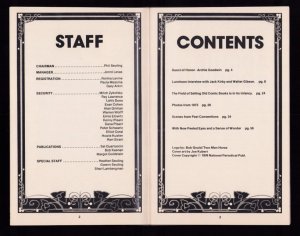 Phil Seuling's 1976 Comic Art Convention Program - Sgt. Rock by Joe Kubert (6.5)