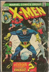 X Men #87 ORIGINAL Vintage 1974 Marvel Comics