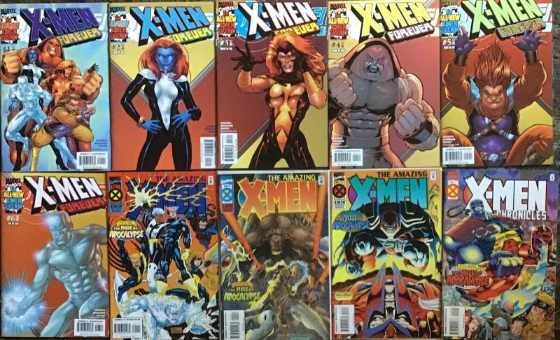 X-MEN FOREVER #1-#6 THE AMAZING X-MEN 1,2,4 X-MEN CHRONICLES #2 NM 10 BOOK LOT