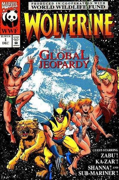 Wolverine (1988 series) Global Jeopardy #1, NM + (Stock photo)