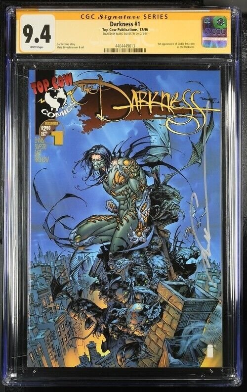 Darkness (1996) #1 (CGC 9.4 SS) Signed Marc Silvestri * Top Cow Publications